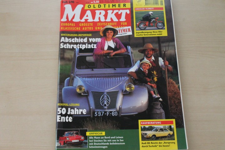 Deckblatt Oldtimer Markt (05/1998)